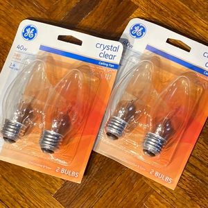 (4) Crystal Clear Light Bulbs